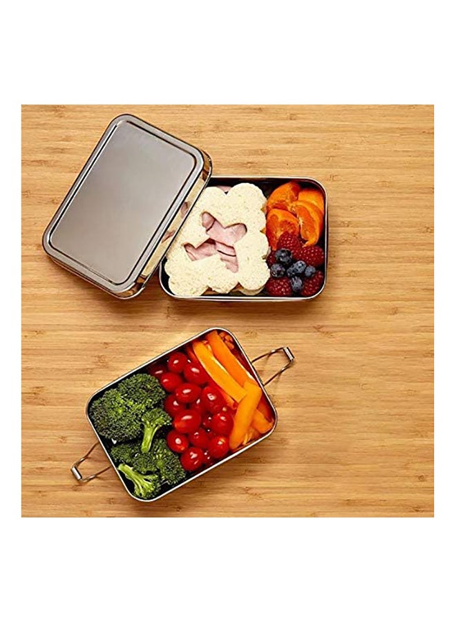 BLACKSTONE 100% Stainless Steel Double Tier Bento Lunch Box With 26 Ounce Capacity Healthy Eco-Safe Metal Food Storage Container For Kids And Adults Reusable Dishwasher Safe Meal Prep - Image 3