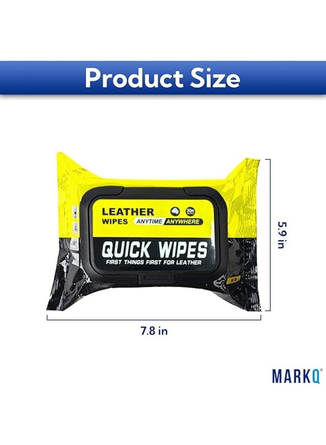 MARKQ Sneaker Cleaning Wipes | Portable Shoe Cleaner Quick Pads for Dirt & Stain Removal | Disposable Travel Shoe Cleaning Sheets – Pack of 2 - Image 3