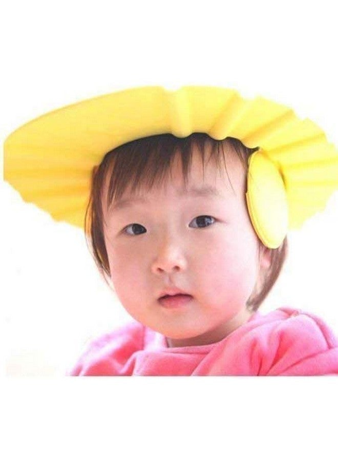 Paghadi Baby Shower Hair Wash Cap For Children, Baby Bath Cap Adjustable Safe Soft Bathing Shower Protection For Eyes And Ear, Bathing Baby Shower Cap, Baby bath Cap, Baby Shower Cap (1 Pcs) - Image 1