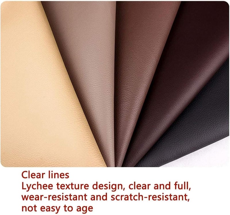 Faux Leather Sheets，Faux Leather Material， PVC Fabric Leather Leatherette Faux Leather Upholstery Crafts DIY Sewings Sofa(Red,1.37x30cm) - Image 4