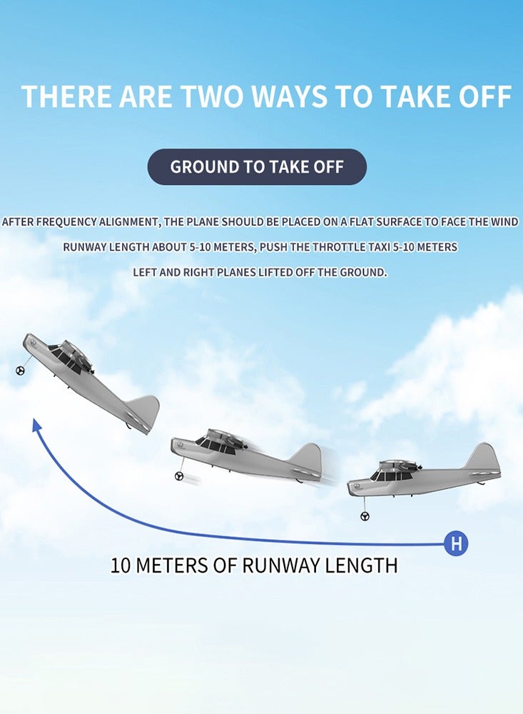 2.4G التحكم عن بعد الهواء مع ضوء ty9 fixed wing RC فوم جليدر gifts toys - Image 3