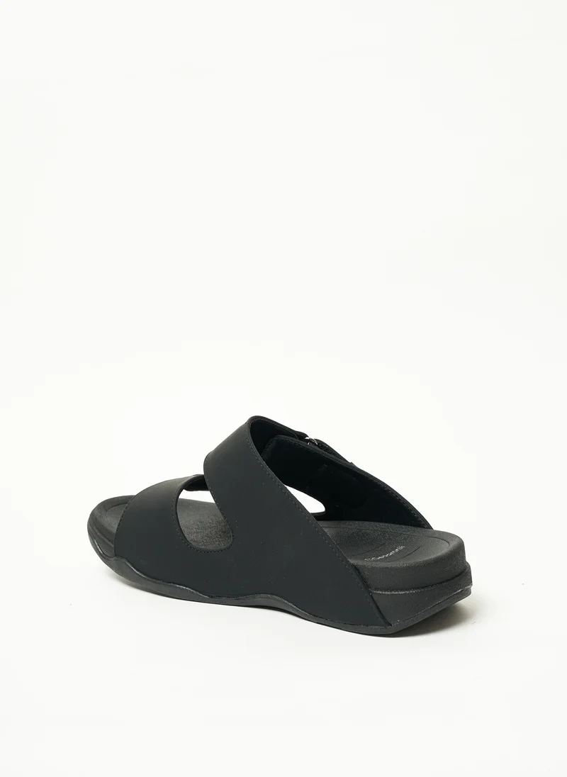 Geoomnii BLACK Geoomnii Mens Arabic Sandals Black for Men | Best Price UAE