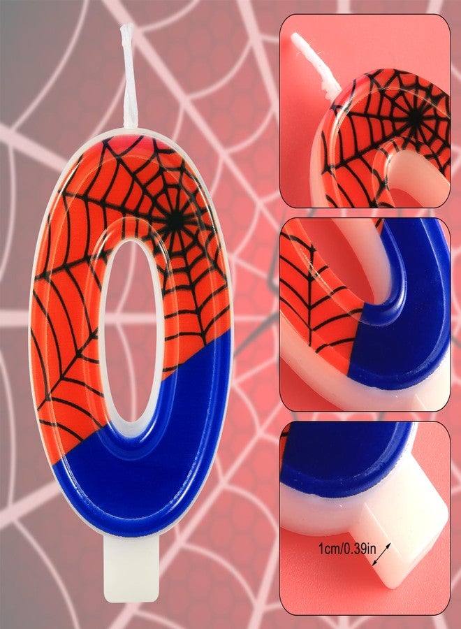 XIHIRCD Spider Candle, Spider Web Candles Number Candles Cake Candles Birthday Candle for Birthday Party with Boy Spider Themed Halloween Party Supplies (7) - Image 3