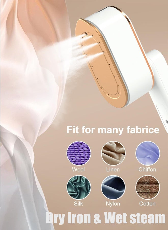 DUNELIFE 1200W Small Clothes Iron Handheld Steam and Dry Iron High Power 9s Quick Ironing 3-Speed Temperature Regulation 150ml Water Tank for Ironing Shirts and Suits at Home or While Traveling - Image 2