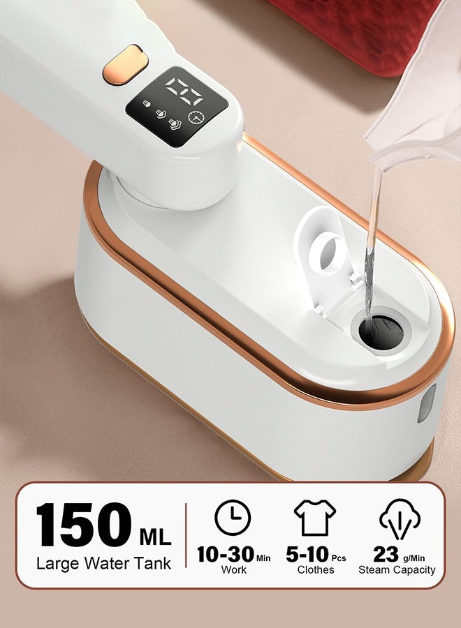 DUNELIFE 1200W Small Clothes Iron Handheld Steam and Dry Iron High Power 9s Quick Ironing 3-Speed Temperature Regulation 150ml Water Tank for Ironing Shirts and Suits at Home or While Traveling - Image 4