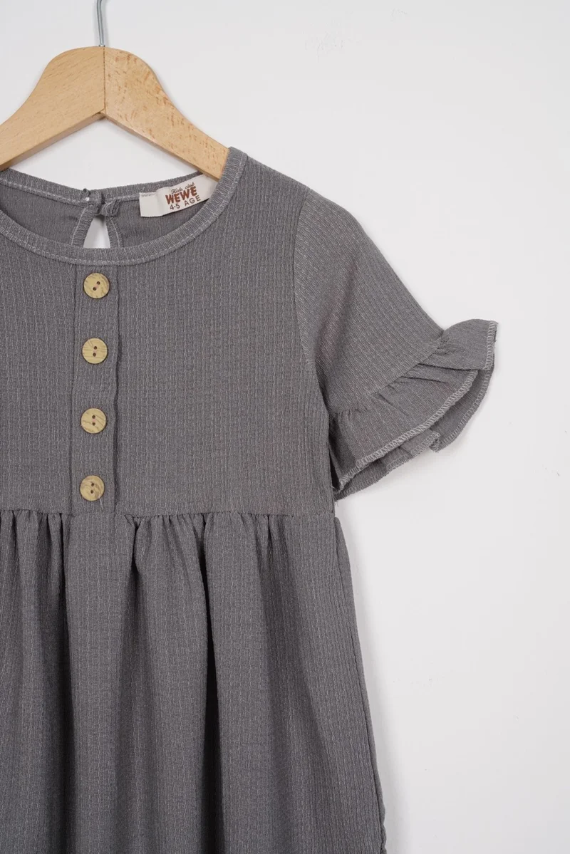 زيبكيدز Ruffled Knit Dress