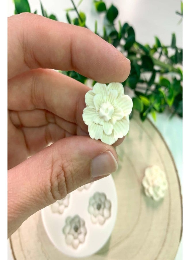 Skytail 4 Cavity Sunflower Daisy Flower Silicone Fondant Mould for Chocolate Candy Cake Decoration Cupcake Topper Jelly Dessert Ice Cube Sugarcraft Clay Candle Wax Soap Mini Resin Craft Jewelry Molds - Image 3