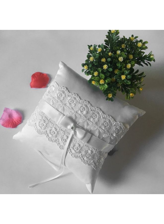 NIBEMINENT Satin Ring Wedding Décor Pillow  - Image 2
