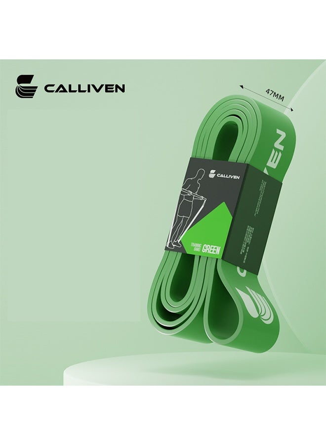 Calliven Resistance Band Strength Fitness Yoga Pull Band 55KG/130 lbs (qin color) - Image 1