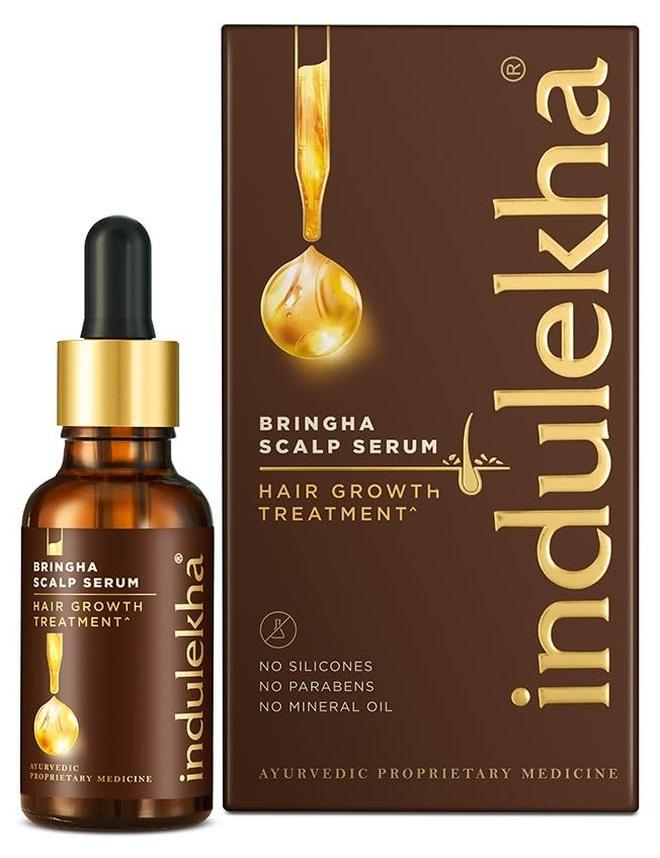 Indulekha Bringha Hair Growth Treatment Scalp Serum 30ml Ayurvedic Hair Growth Serum - Image 1