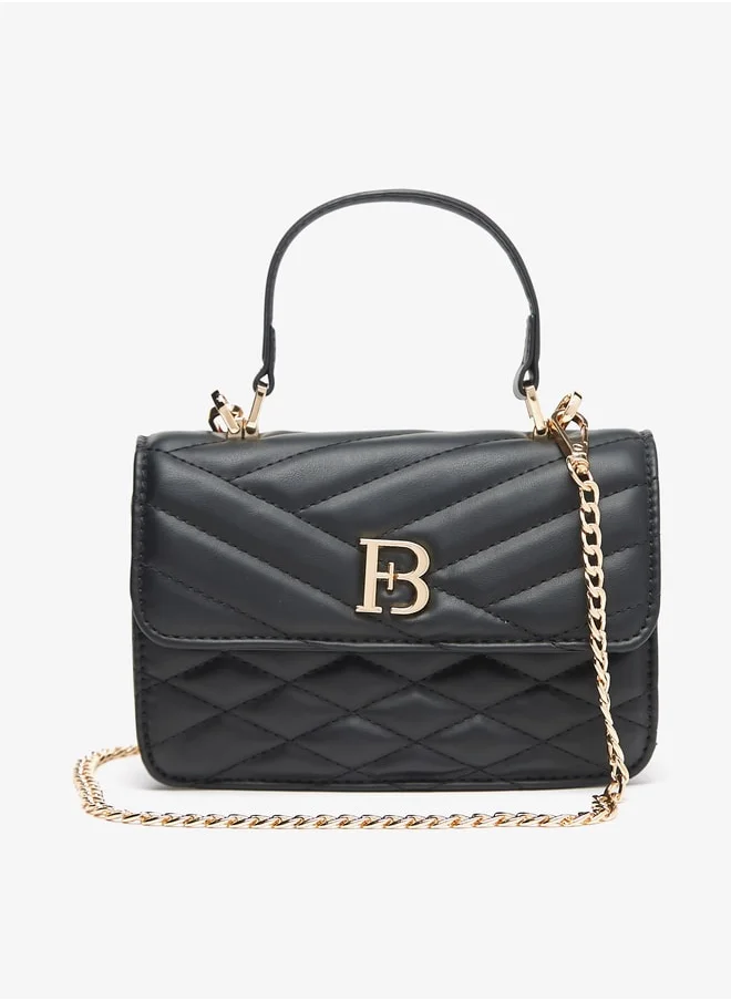 فلورا بيلا من شو إكسبرس Women Quilted Satchel Bag with Grab Handle and Chain Strap