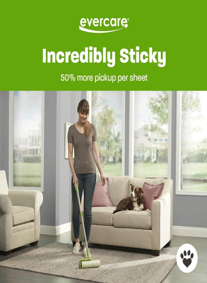 Evercare Pet Mega All-Purpose Oversized Lint Roller Refill Rolls, Pack of 3 Giant Lint Roller Refills with 50 Sheets Each (150 Sheets Total) - Image 4