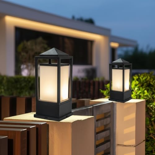 Lyse Decor Gate Lights for Outdoor Waterproof, Gate Lamps for Main Gate/Boundary, Outdoor Wall Lights, Main Gate Lights Pillar Waterproof (GL35, Pack of 2) - Image 1