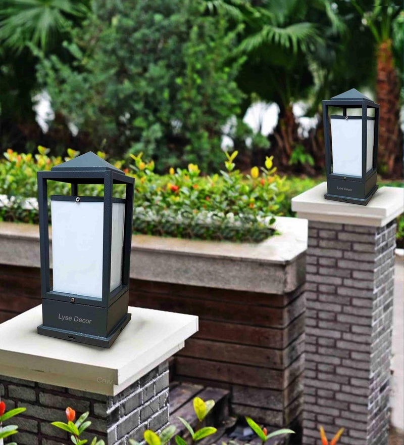 Lyse Decor Gate Lights for Outdoor Waterproof, Gate Lamps for Main Gate/Boundary, Outdoor Wall Lights, Main Gate Lights Pillar Waterproof (GL35, Pack of 2) - Image 3