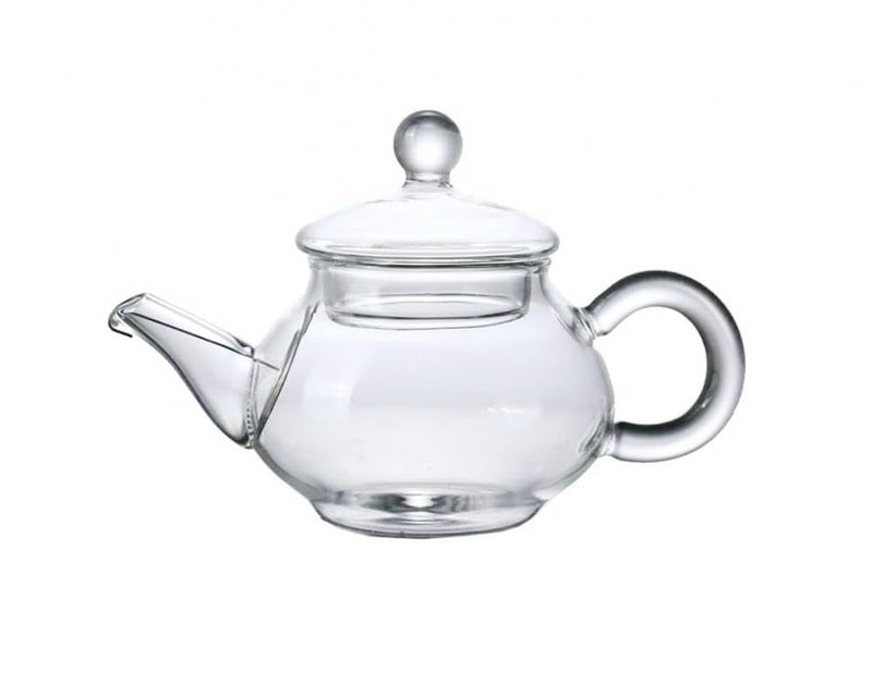 Mozacona Mini Tea Pot, Glass Teapot Small Tea Kettle for One person use,100ml - Image 1