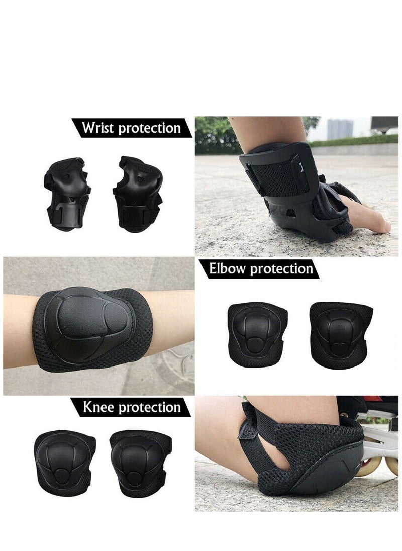 Generic G-50 Kids Protective Gear Set 6PCS for Skating Cycling Scooter, Black  - Image 5