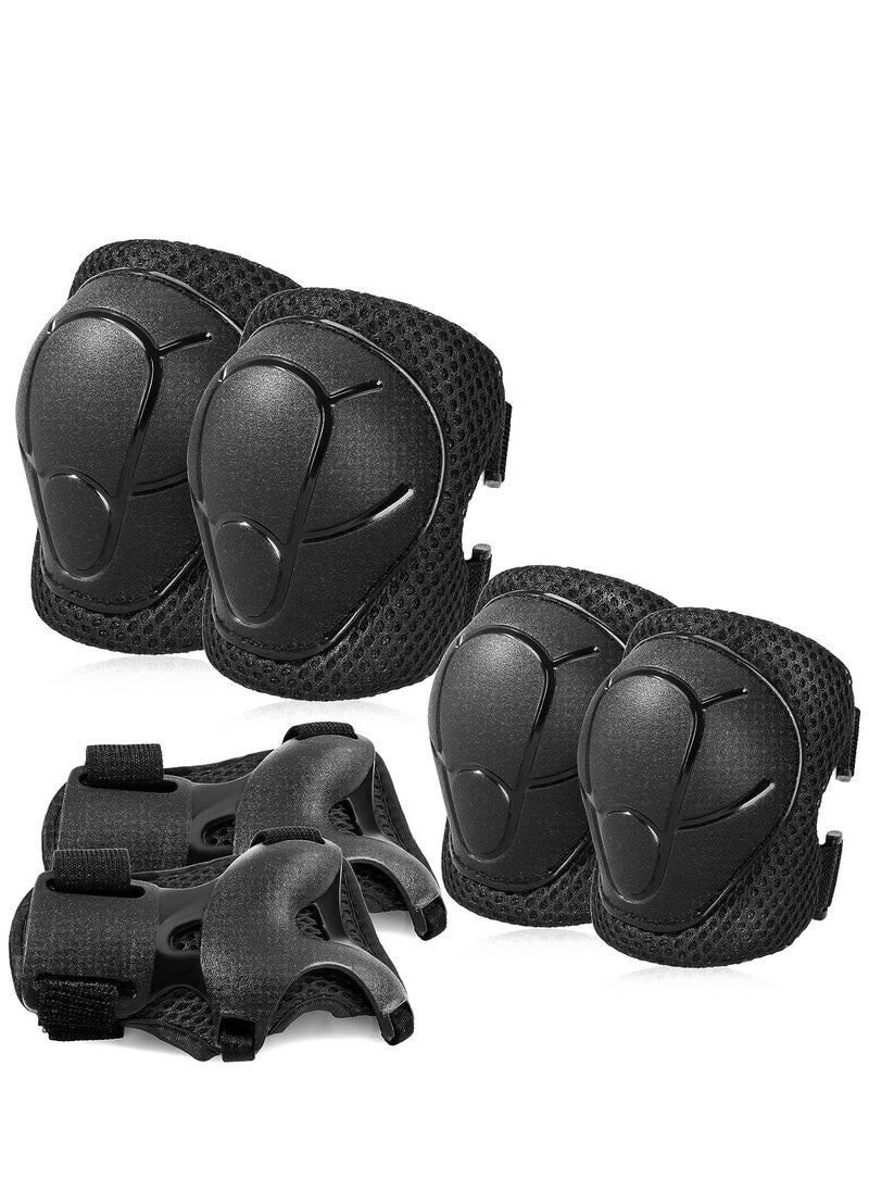 Generic G-50 Kids Protective Gear Set 6PCS for Skating Cycling Scooter, Black  - Image 1