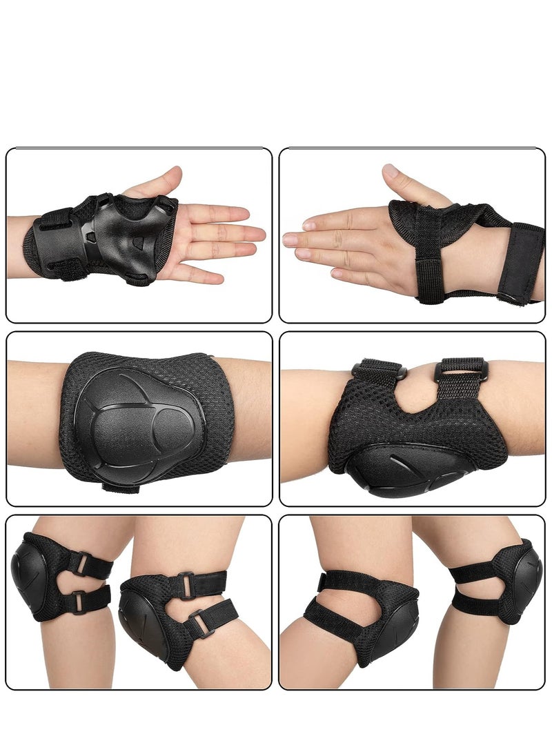 Generic G-50 Kids Protective Gear Set 6PCS for Skating Cycling Scooter, Black  - Image 4