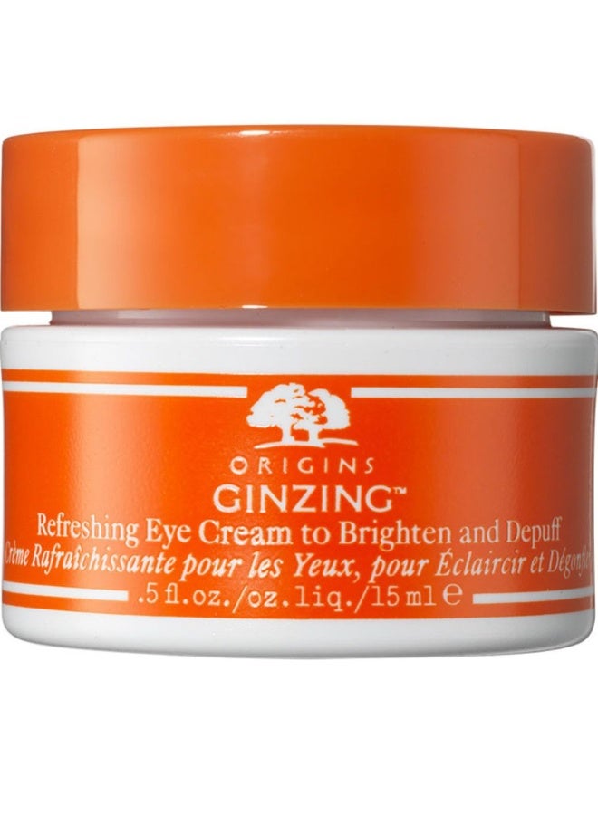 Origins Ginzing Brightening Eye Cream with Vitamin C and Niacinamide cool 15ml - Image 1