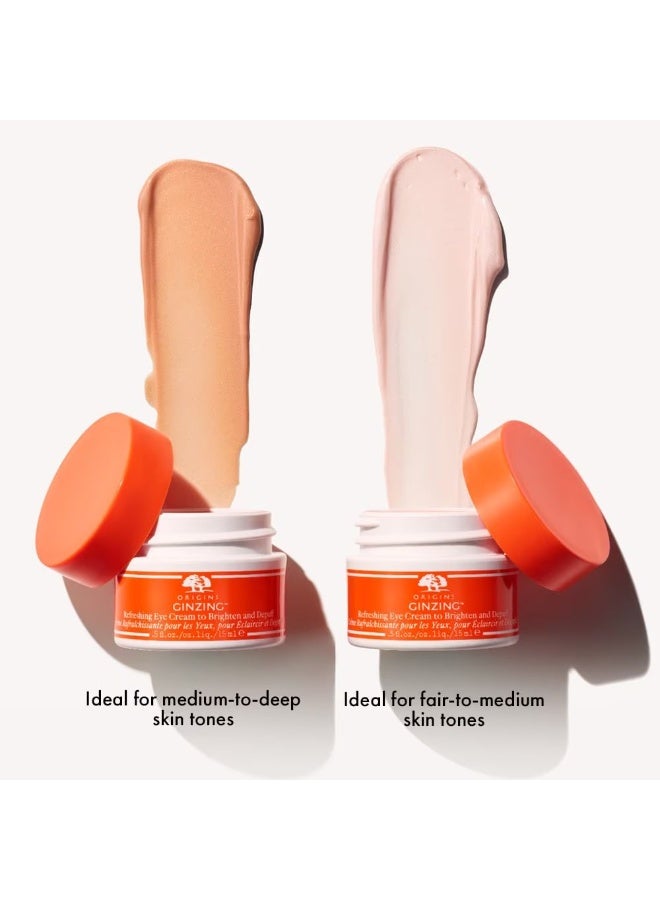 Origins Ginzing Brightening Eye Cream with Vitamin C and Niacinamide cool 15ml - Image 4