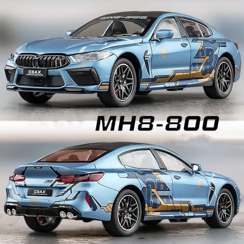 Coelon 1:24 M8 Toy Car M8 Model Cars Die Cast Metal Car with Light Sound Pullback Openable Door Cars Toy - Image 5