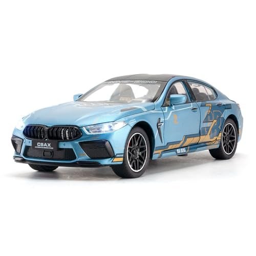 Coelon 1:24 M8 Toy Car M8 Model Cars Die Cast Metal Car with Light Sound Pullback Openable Door Cars Toy - Image 1
