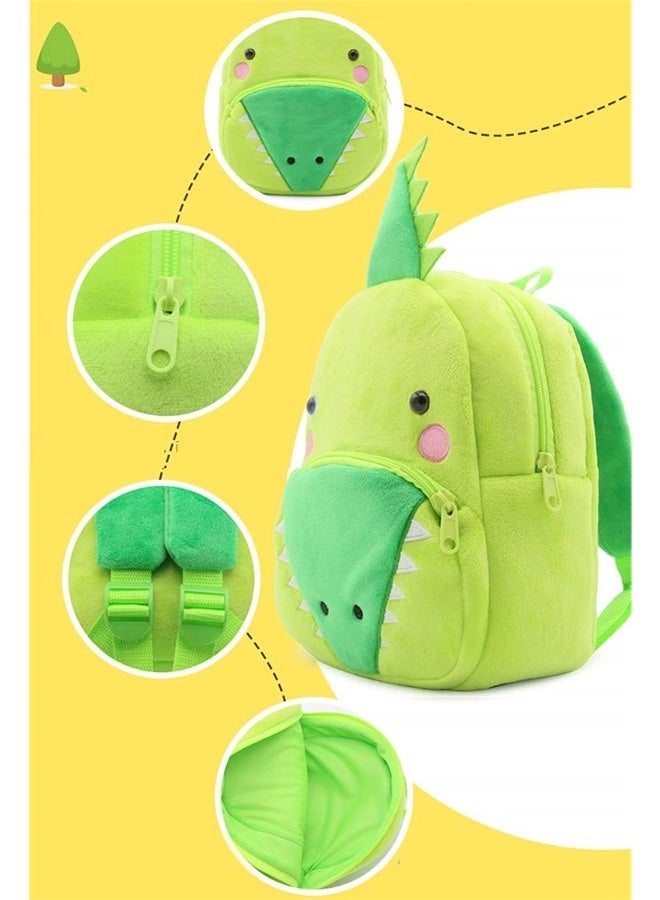 3D Cute Cartoon Little Plush Baby Backpack Baby Toy Bag(Crocodile)  - Image 4
