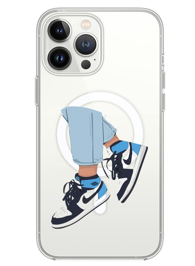 Theodor Magnetic Case for iPhone 14 Pro Max 6.7-inch Compatible with MagSafe Wireless Charging, Shockproof Phone Bumper Cover Sneakers - Image 1