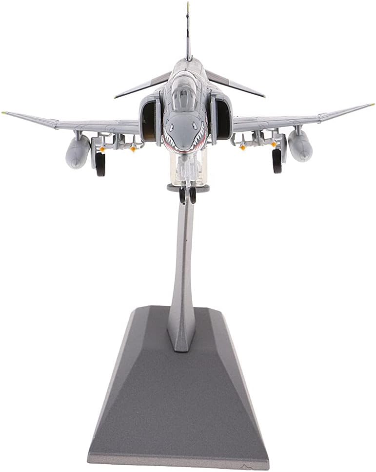 كلاراكو نموذج طائرة مقاتلة عسكرية من طراز F4 Phantom Fighter بمقياس 1/100، نموذج طائرة قتالية مصبوبة، للعرض على حامل، للمنزل، أو رف الكتب، أو ديكورات سطح المكتب - Image 1