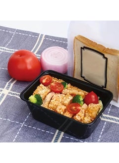 Angola Panda 50pcs set of 1000ml/34 oz lunch box BPA-free food container tiffin box for office plastic storage box Suitable for office school camping picnic meal preparation lunch box takeout box packing box  - Image 5