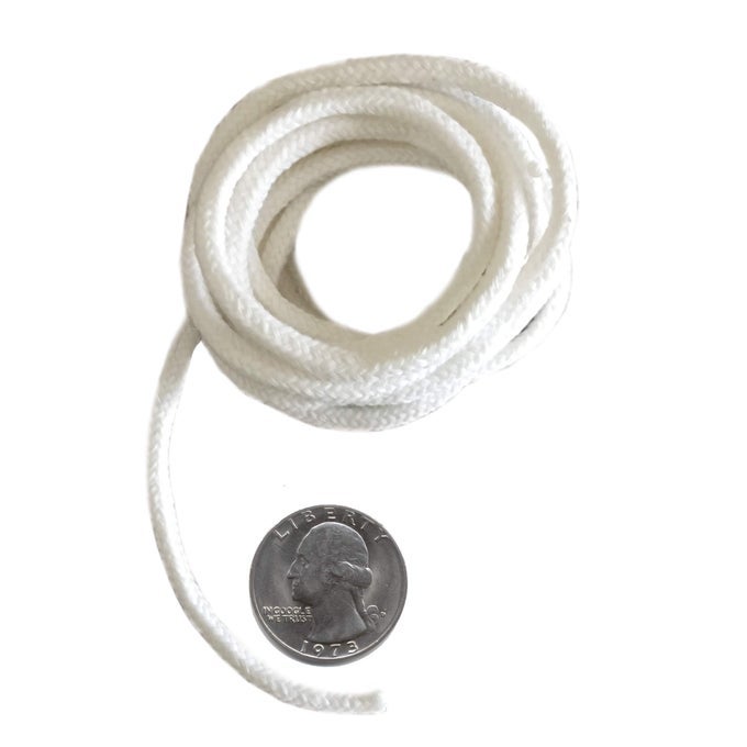 BRAND 5 FEET OF 36MM BRAIDED ECO COTTON REPLACEMENT WICK FOR OIL LAMPS AND CANDLES