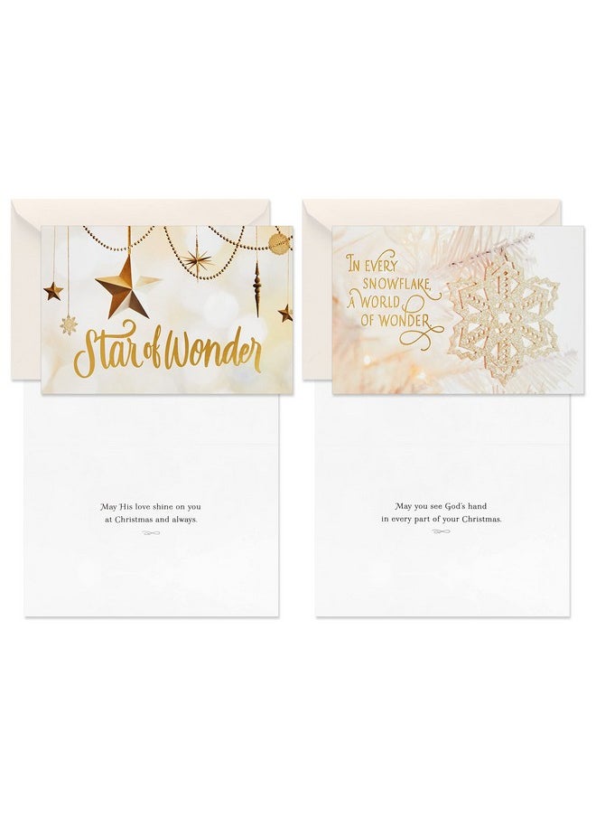 Hallmark Hallmark Boxed Religious Christmas Cards Assortment, Christmas Blessings (6 Designs, 24 Cards with Envelopes)  - Image 3