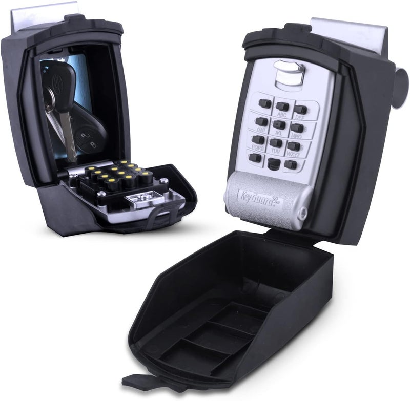 KeyGuard SL-591 Portable Car Lock Box, Black, Combination Lock, Keypad, Protective Cover, 20 in x 15 in x 7 in - Image 1