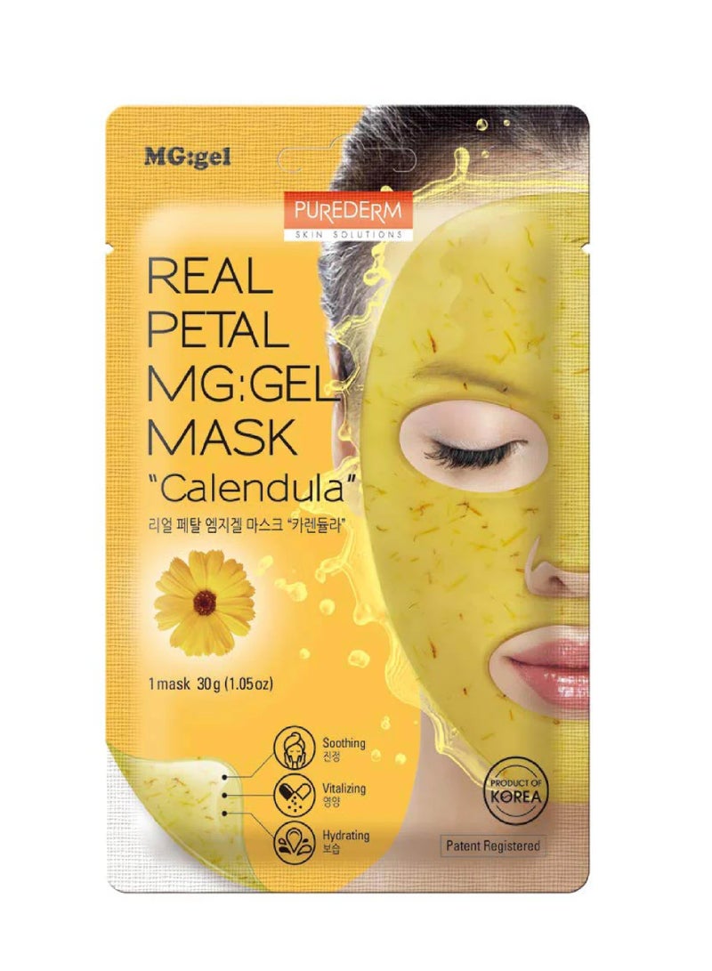 Purederm Real Petal MG GEL Mask Calendula - 30 g