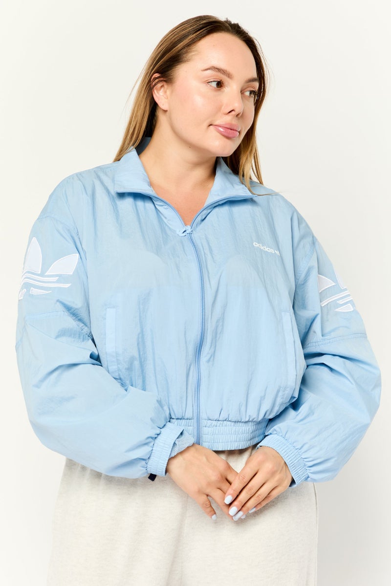 adidas Originals Women Sportswear Fit Long Sleeve Outdoor Jacket, Light Blue - Image 1