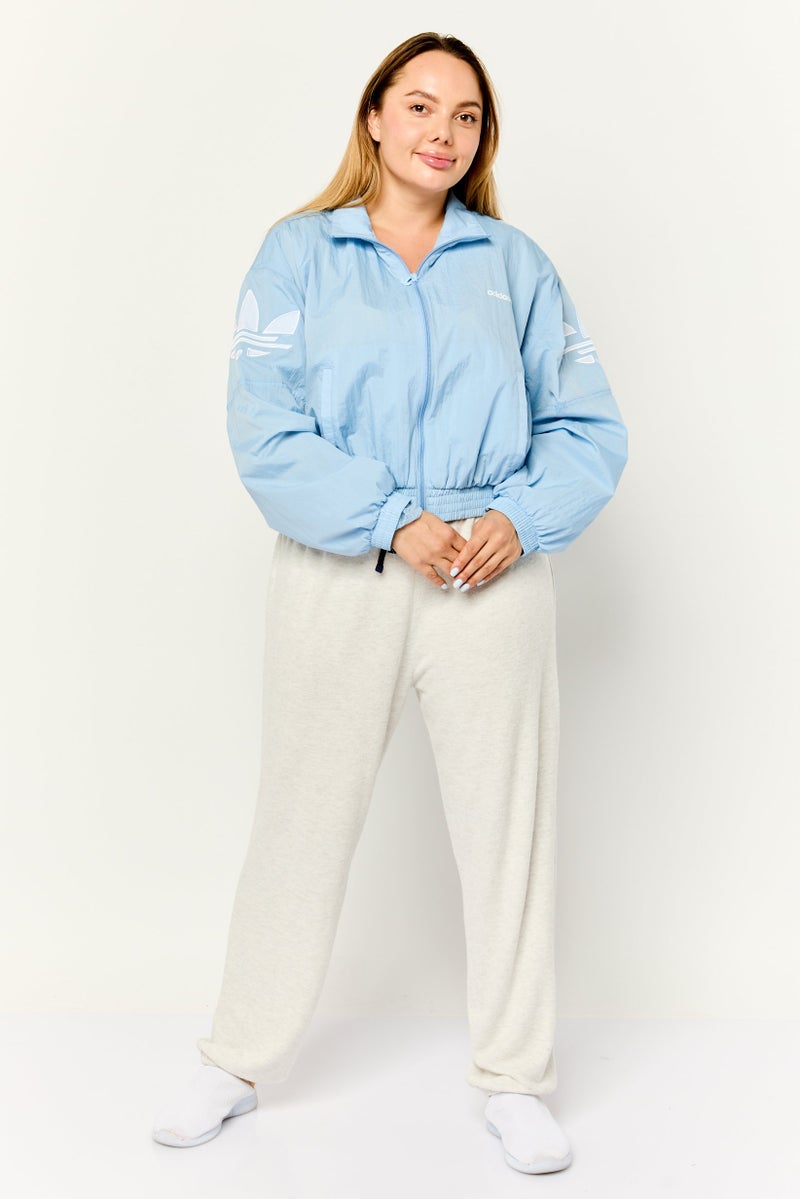 adidas Originals Women Sportswear Fit Long Sleeve Outdoor Jacket, Light Blue - Image 2
