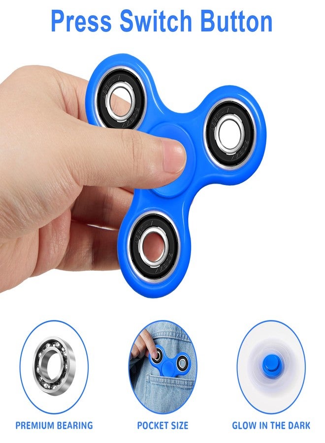WELLVO Fidget Spinner 2Pcs for Kids Adults, Sensory Fidgets Toys for Anxiety Stress Relief, Mini Cool Fidget Toy Spinners for Classroom Prizes Birthday Gifts Boys Girls - Image 3