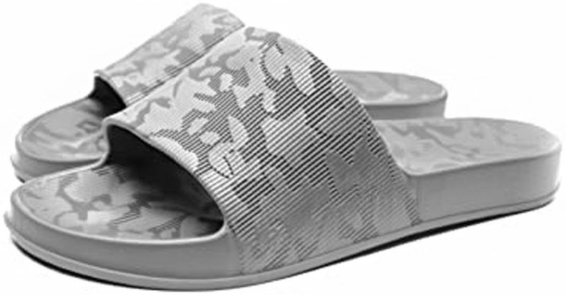 Medical Grey Slippers - Map Design - Comfortable Design - Lightweight Sole - Waterproof Rubber Material - Slippers for Men, Youth and Kids - Perfect for Home, Beach and Street 41-40 - Image 4