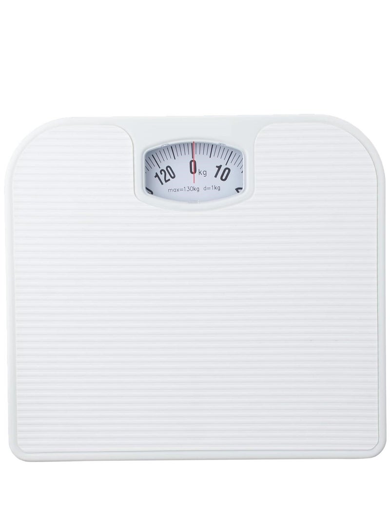 ميزان حمام يدوي بحمولة قصوى تصل إلى 130 كجم، أبيض، Ps-4665