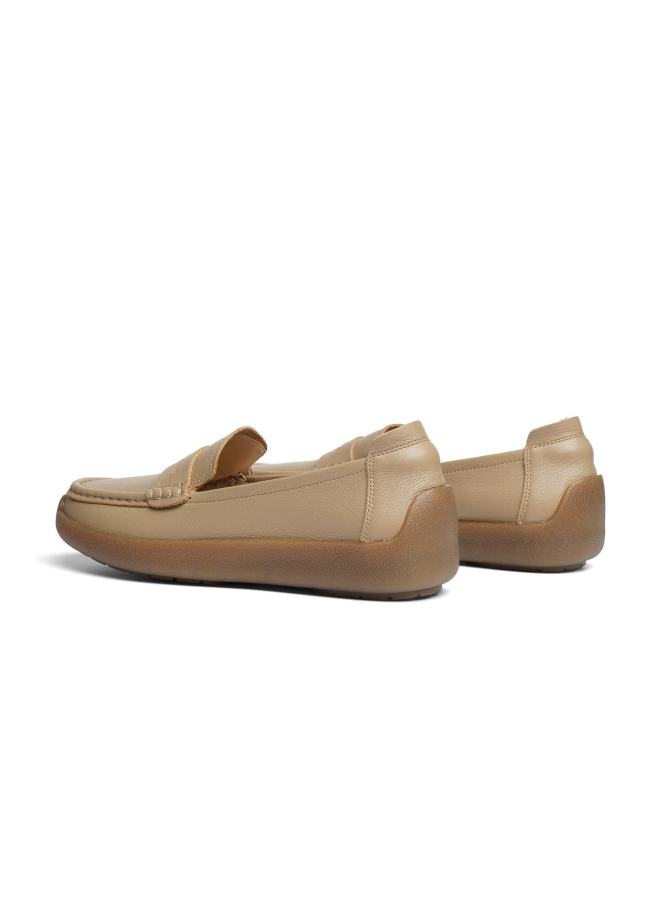 Red Dragonfly Women's Slip-on Soft Sole Cowhide Comfortable Leather Shoes Wtb35457 Apricot Size 35 - Image 2