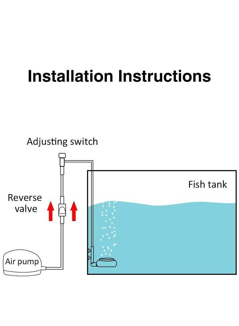SYOSI مجموعة حجر الفقاعات النانوية لحوض السمك مع صمام تحكم، موزع الأكسجين المذاب الفائق الهدوء يصنع فقاعات صغيرة جدًا لحوض السمك والزراعة المائية - Image 3
