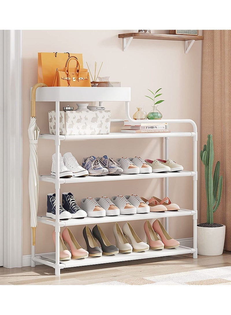 DubaiGallery Shoes Rack - Multi-Layer Household Shoe Cabinet For Shoes - 4 Layered Metal Books, Keys, Bags, Towels And Other Household Accessories Organizer  - Image 2