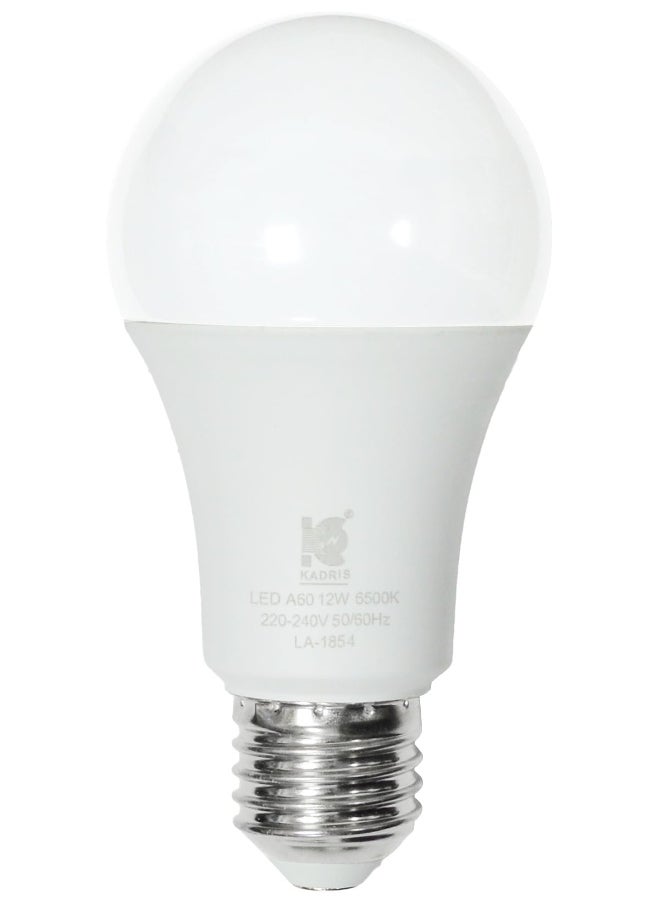 KADRIS LED Light Bulb 12W LA-1854, 6500K Cool Daylight (White) , Non-dimmable, E27 Base 9W=75W 1200 LUMEN, ESMA Approved With One Year Warranty  - Image 1