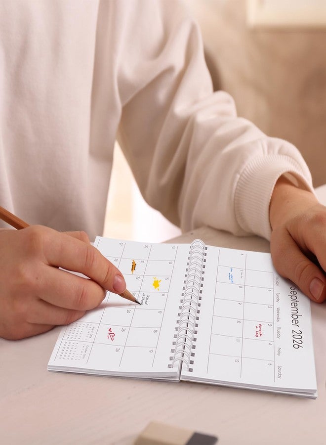 Phyxin Pocket Calendar 2026, 18 Months Calendar 2026-2027 - Runs from July 2026 Until December 2027, Pocket Planner-4.2" x 6.5" with Dual Coil, Pocket Planner 2026-2027 for School, Home and Office Supplies, New Purple - Image 5