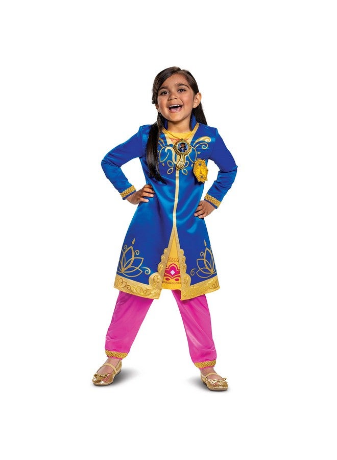 Disguise Mira Royal Detective Costume for Kids, Disney Jr Inspired Children's Character Outfit, Deluxe Toddler Size Large (4-6x), Blue & Pink - Image 1