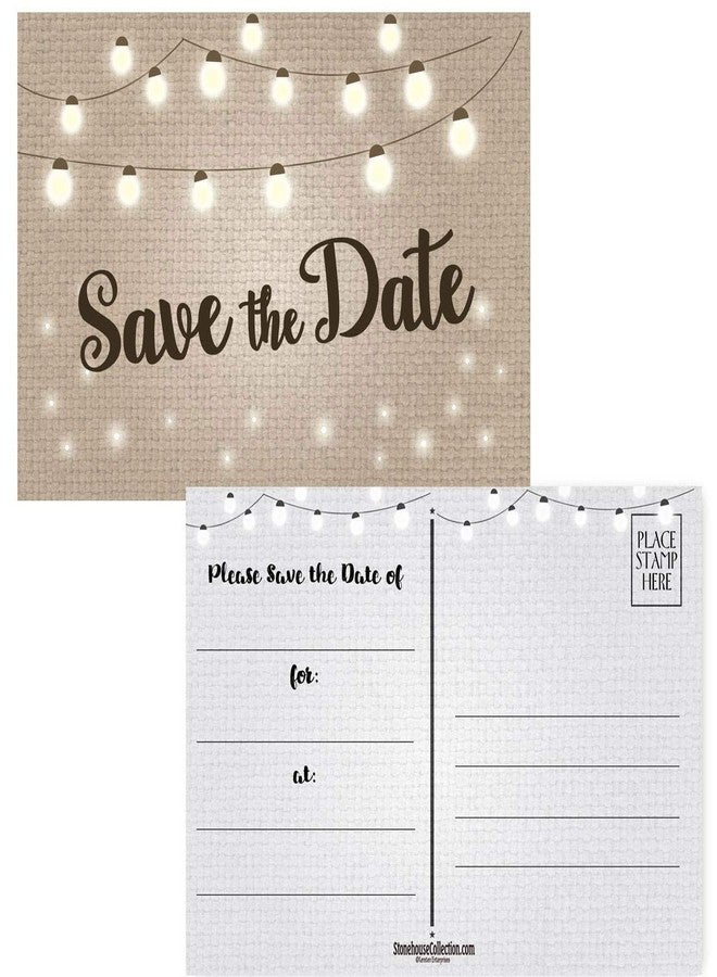 Stonehouse Collection | Save The Date Postcards | 40 Wedding, Baby Shower, Birthdays, Celebration Announcements Postcards | Made in the USA - Image 1