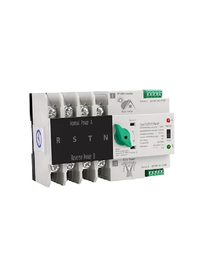 Suntree ATS Automatic Transfer Switch 220V/380V 63A/100A, DIN rail, 50 ms - Image 4