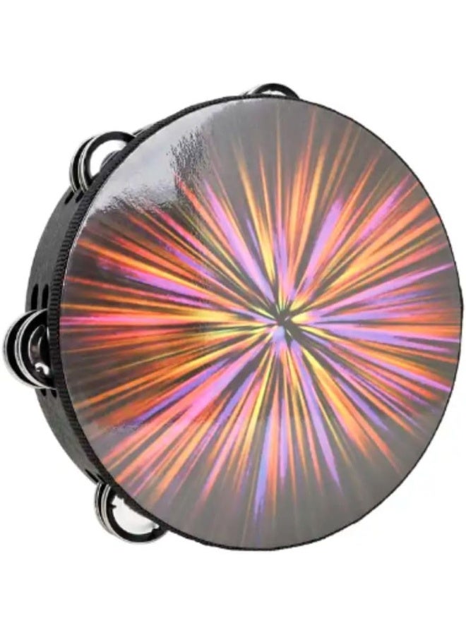 Megarya 8-Inch Row Tambourine – Handheld Drum for Adults & Kids (Pink) Vibrant Percussion Instrument for Church, Parties, Schools & Music Activities - Image 1