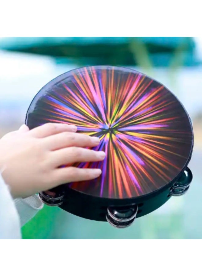 Megarya 8-Inch Row Tambourine – Handheld Drum for Adults & Kids (Pink) Vibrant Percussion Instrument for Church, Parties, Schools & Music Activities - Image 4