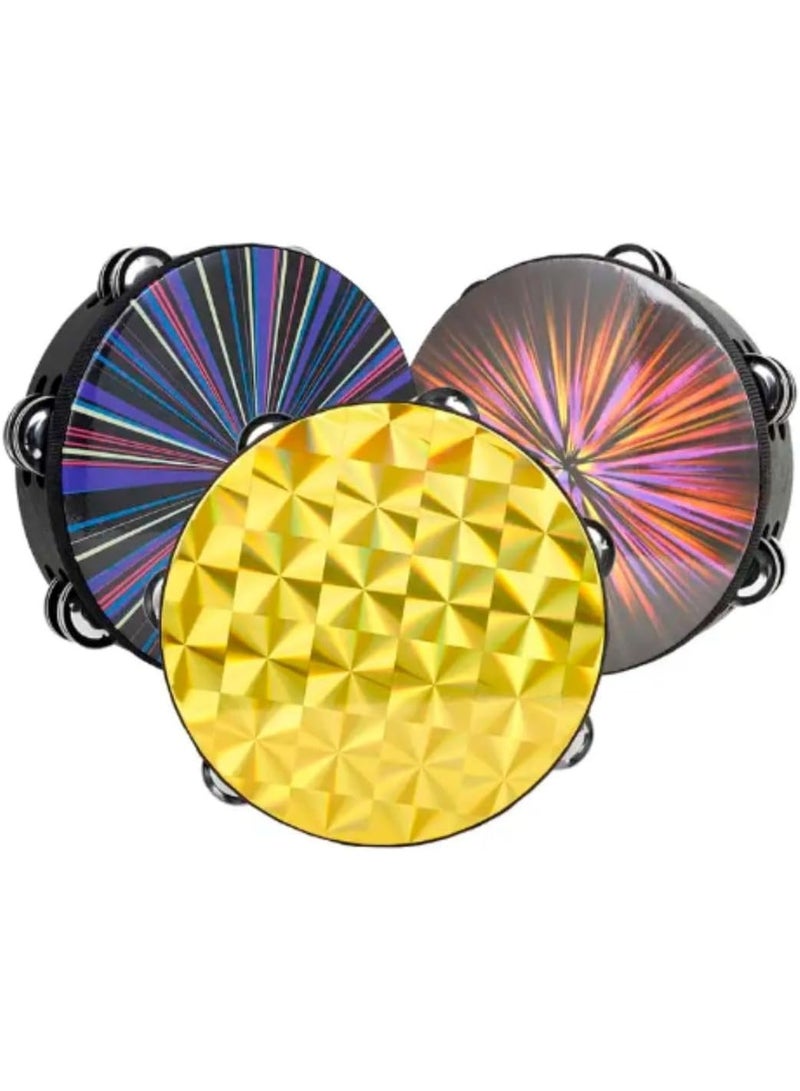 Megarya 8-Inch Row Tambourine – Handheld Drum for Adults & Kids (Pink) Vibrant Percussion Instrument for Church, Parties, Schools & Music Activities - Image 3